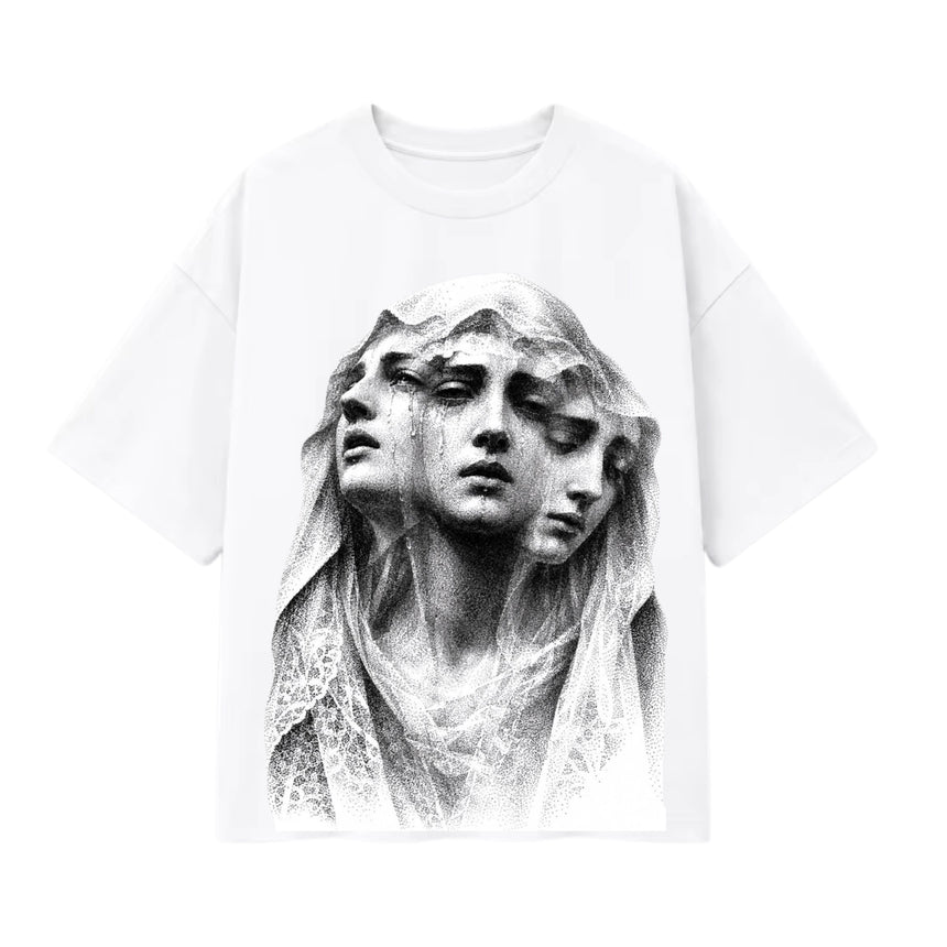 T-shirt oversize imprimé Trois Voiles, à plat