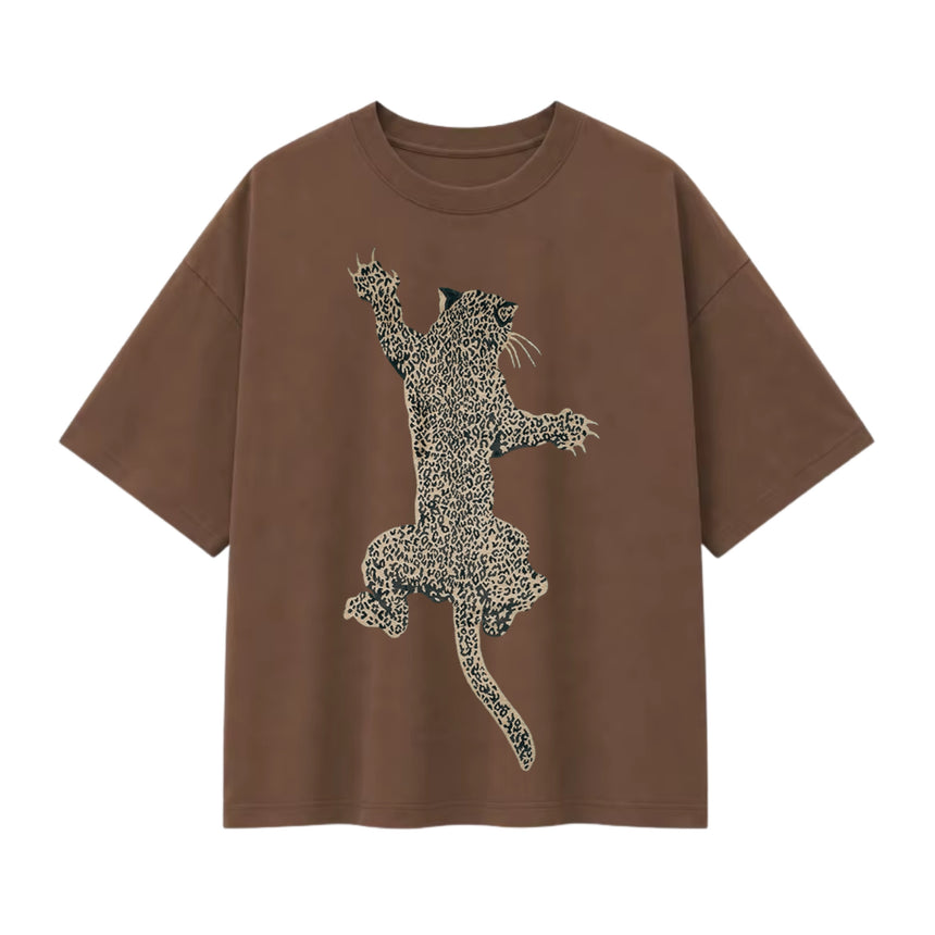T-shirt oversize imprimé Grimpeur, à plat